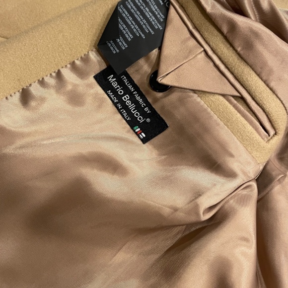 Mens Club Monaco Camel Topcoat Size 40 - Picture 4 of 4